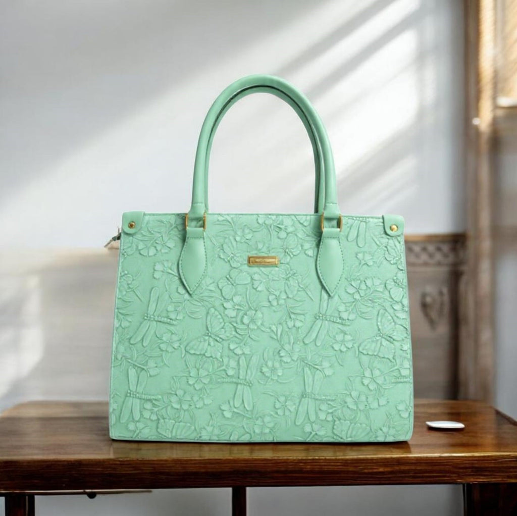 Astali Mint Bloom Handbag